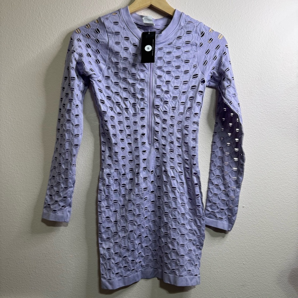 NWT PoshbyV Lavender Long-Sleeve Dress